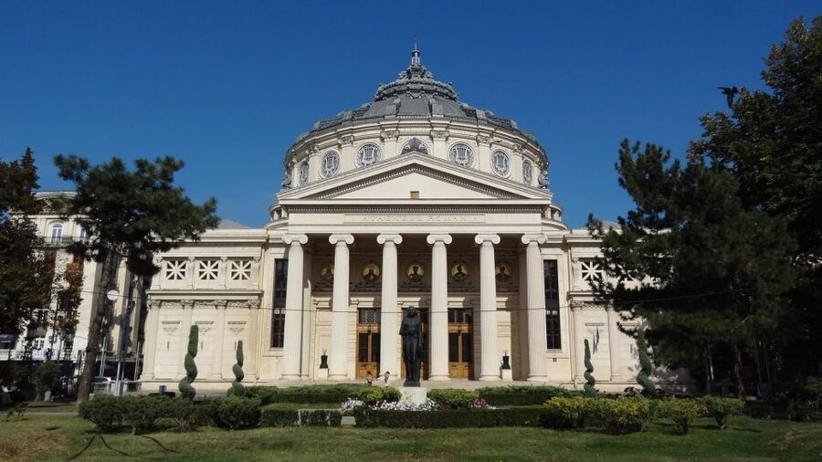 Bucharest 3–Hour Private City Tour - University Square and the city seen from the road