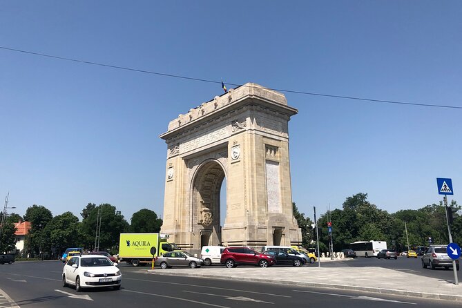 Bucharest by bike - Revolution Square and the end of communist rule