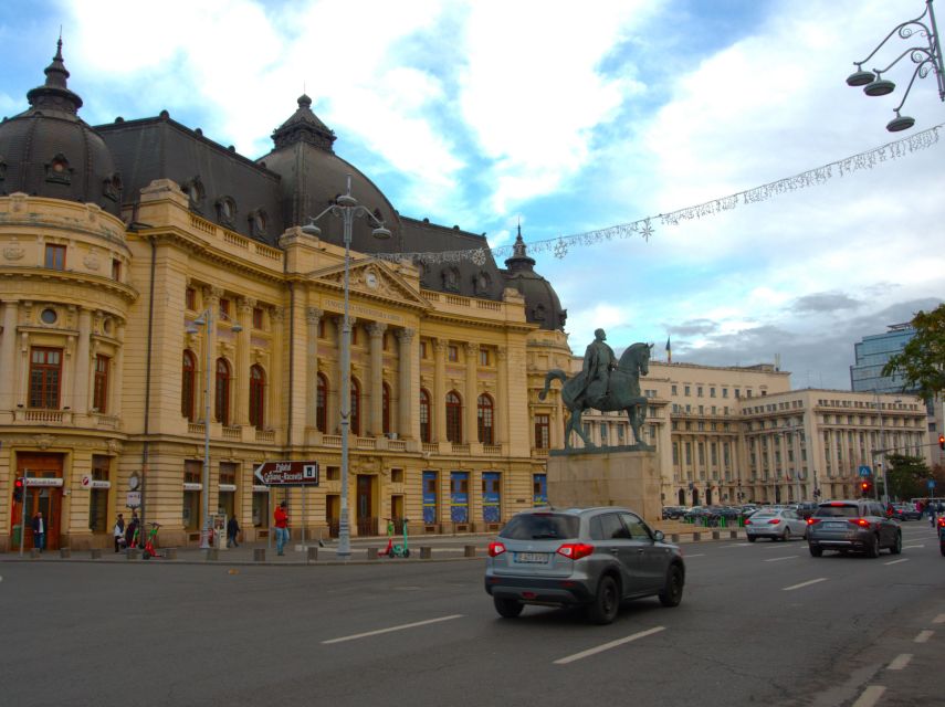 Bucharest by car - full day 'stop and visit' experience - The central boulevards: University Square and Nicolae Bălcescu