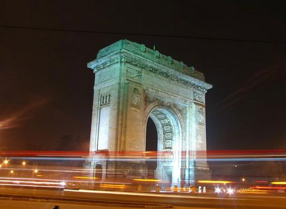 Bucharest Evening Tour and Traditional Dinner - Palace of Parliament: grand scale after dark