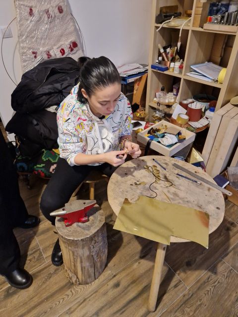 Bucharest: Real Roma Community - Crafting Workshop - Making your own copper jewelry