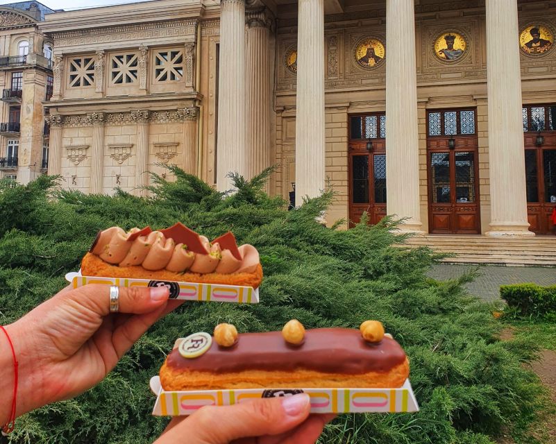 Bucharest: Sweet Delights History and Desserts Walking Tour - Starting at the Romanian Athenaeum with an eclair