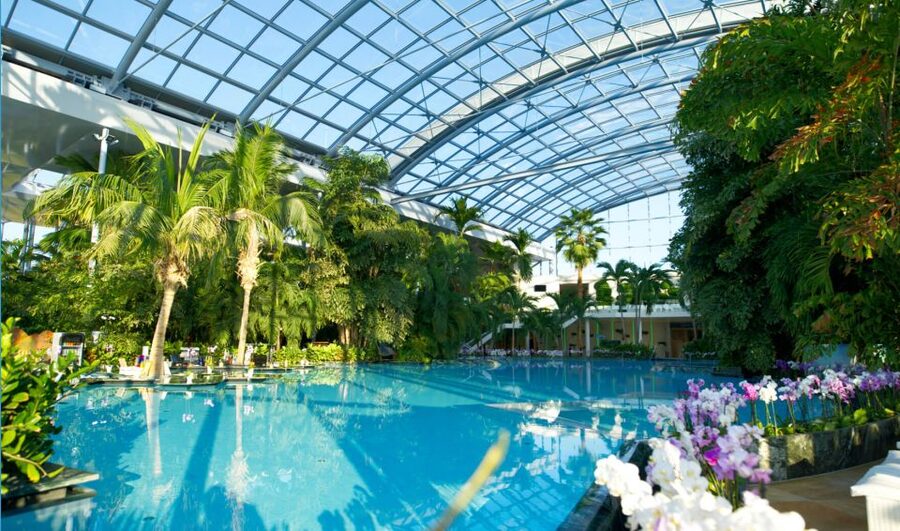 Bucuresti: Therme Bucharest Evening Entry Ticket & Transfer - Food, drinks, and extras inside