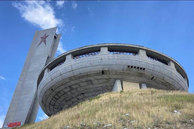 Buzludzha Monument and Tsarevets Fortress in Bulgaria Private - Buzludzha Monument on the mountain
