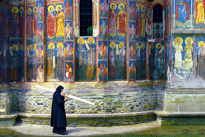 Day trip from Iasi to the UNESCO Painted Monasteries in Bucovina - Voronet and the famous blue walls