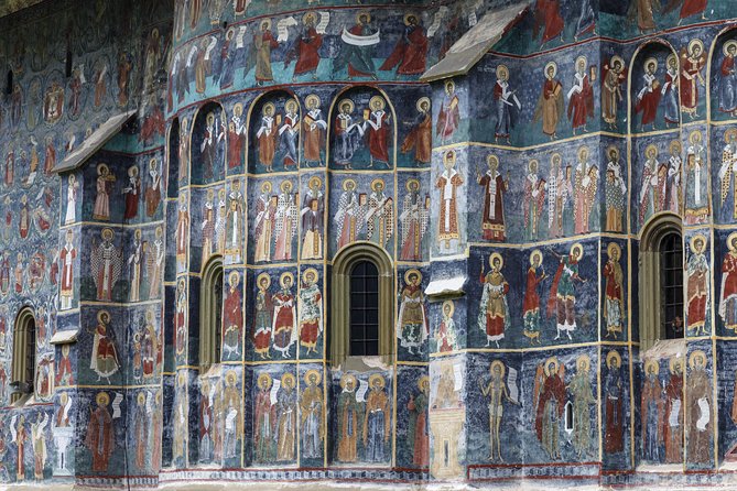 Day trip from Iasi to the UNESCO Painted Monasteries in Bucovina - Sucevita and its green-painted walls