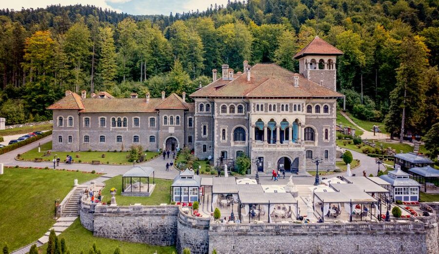 From Brasov 3 castles : Peles , Bran , Cantacuzino - Cantacuzino Castle and its Wednesday connection