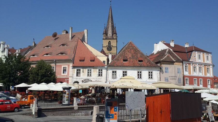 From Brasov: Guided Sighisoara and Sibiu Private Day Trip - Sibiu: squares, towers, and old merchant houses