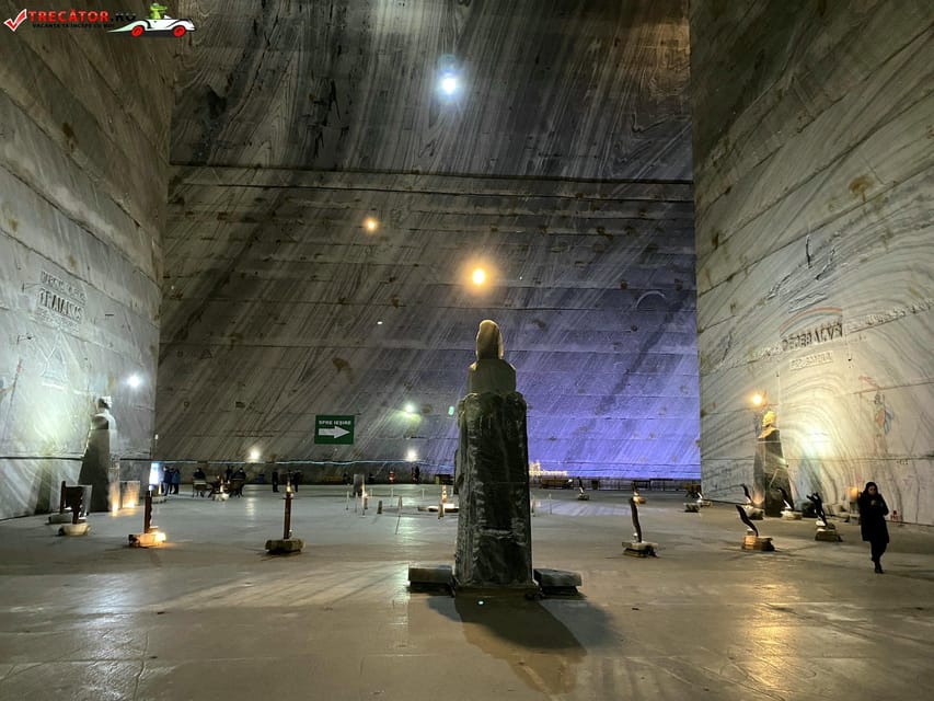 From Bucharest: Private Tour Salina Slanic: Salt Palace - The salt lake and underground waterfall