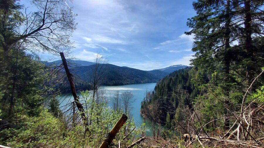 From Cluj: Mountain Bike around Lake Dragan - The 200-meter climb and the choice to walk