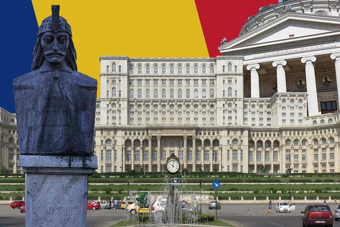 Guided Walking Tour of Historical Bucharest - The Palace of Parliament from Constitution Square