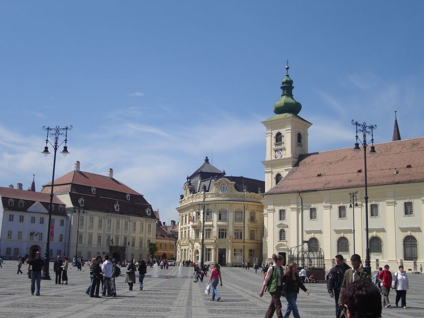 SB01 - City Tour Sibiu: Exploring the Heart of Transylvania - Council Tower views toward the Făgăraș Mountains