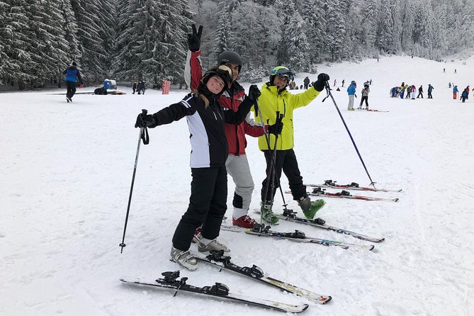 Ski / Snowboard Lessons on the Slopes of Poiana Brasov - The Belvedere gives the return trip a wider view