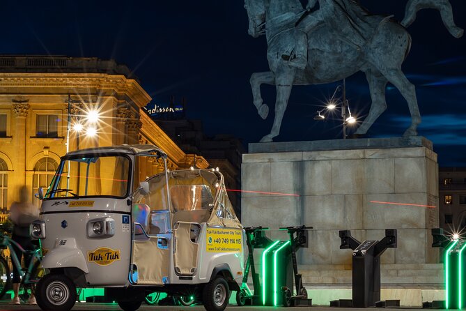 Tuk Tuk Bucharest Private Tour - Unique Experience. - Ateneul Roman and Revolution Square