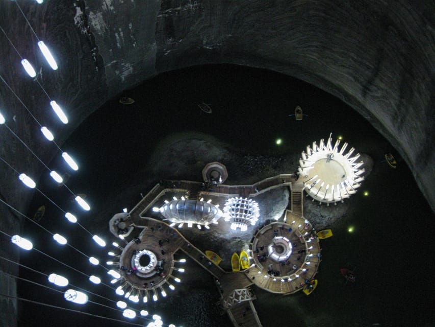 Turda Salt Mine 4h guided tour from Cluj - The Joseph Mine balcony and the great chambers