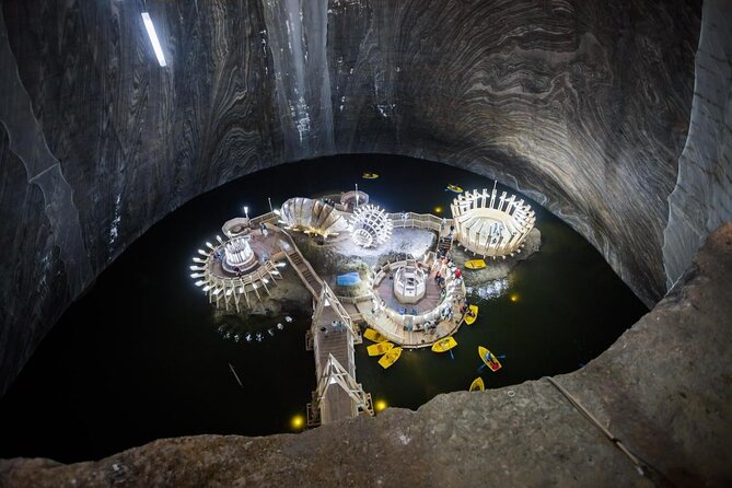Turda salt mine, Rimetea village and Alba Iulia, from Cluj - Entering the Turda Salt Mine